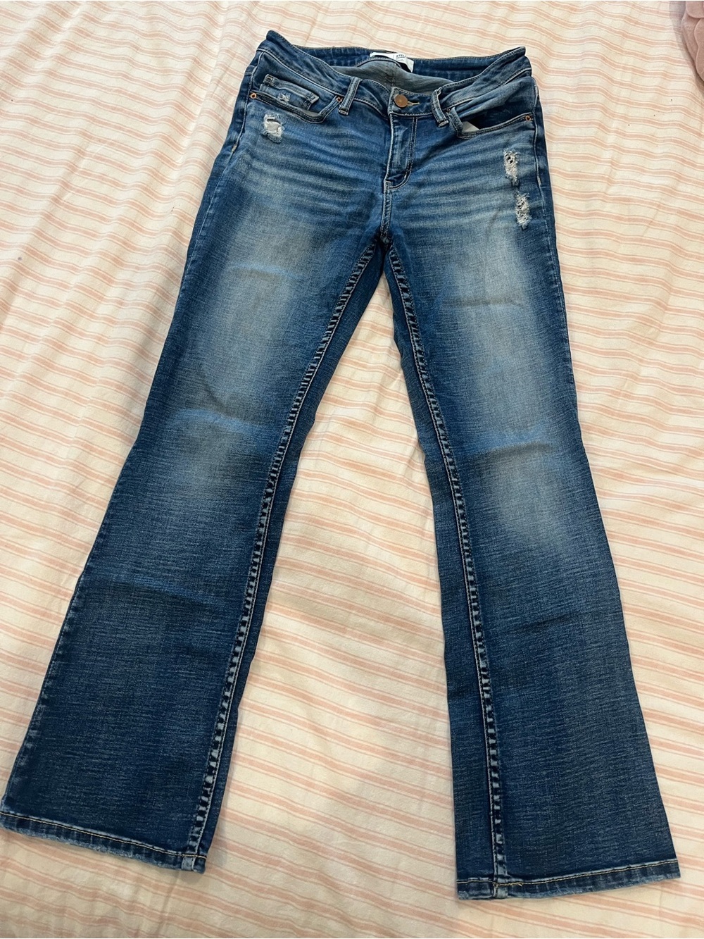 BKE Stella Mid-rise boot cut jeans